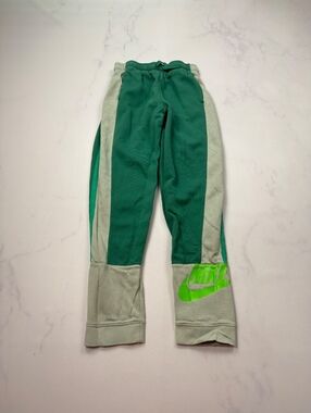 Nike Athletic Pants Green Contrast Panels - Boys XL